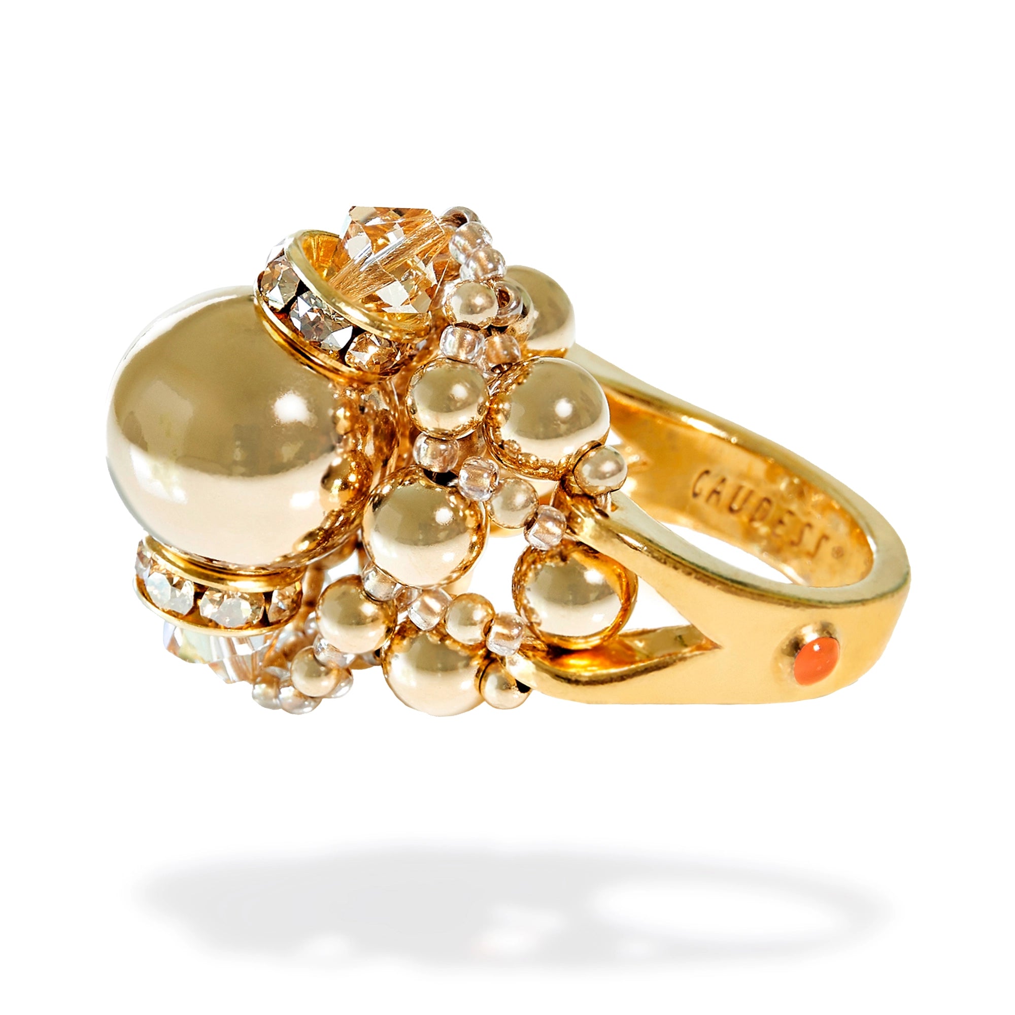 gaudess gold ball ring