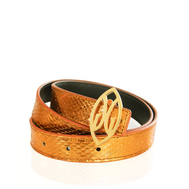 gaudess snake skin belt