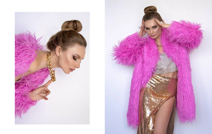 model Yaroslavla wearing gaudess vesta choker