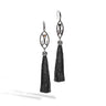gaudess tassel earrings black