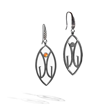 gaudess gunmetal earrings