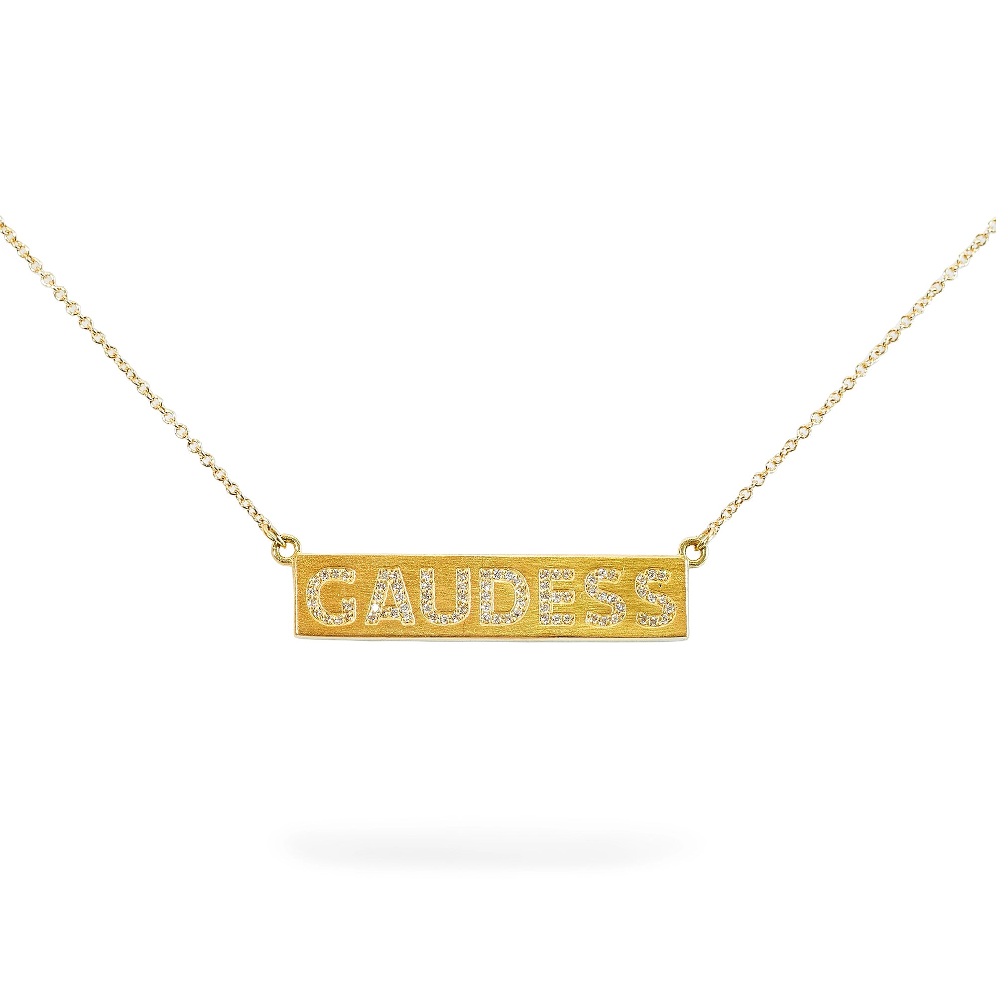 gaudess bar necklace