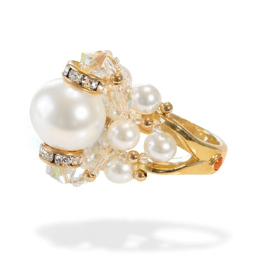 gaudess pearl ring gold